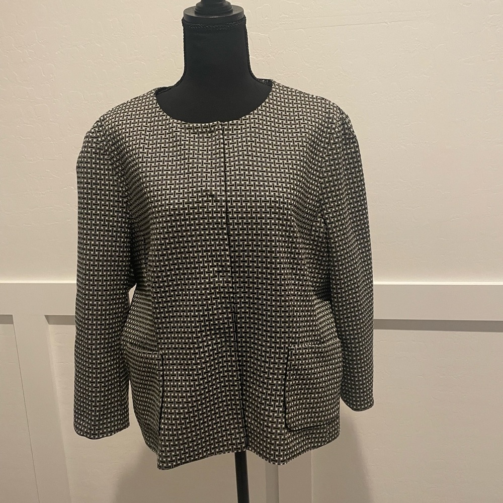 Ann Taylor checked blazer